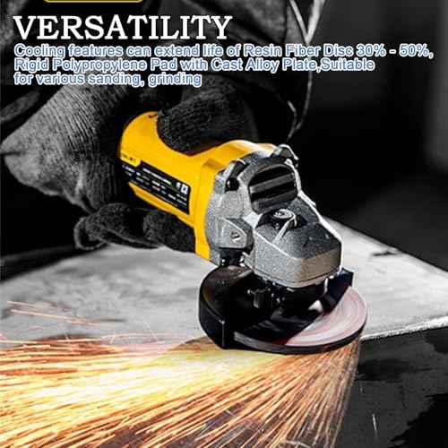 Angle Grinder Backing Pad,5/8"-11 Thread, for BHA Resin Fiber Discs,4.5 Inch