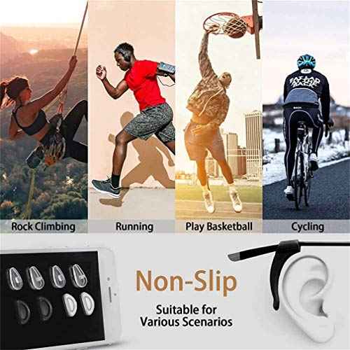 Ear Gripper Holders for Eyeglass Nose Pads Silicone Anti -Slip Glasses Eyeglasses Temple Tips Sleeve Retainer Extender for Eye Glasses Sunglasses of Adults and Kids ,14 Pairs