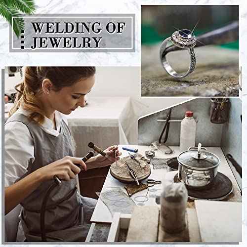 Sadnyy 330 Pcs 3 Grams Silver Jewelry Solder Chip and 3 Pcs Soft Medium Hard Silver Solder Wires, Ultra Tiny Medium Density Precut Chips Easy Welding Equipment for Jewelry Making 2 x 2 mm (E, M, H)