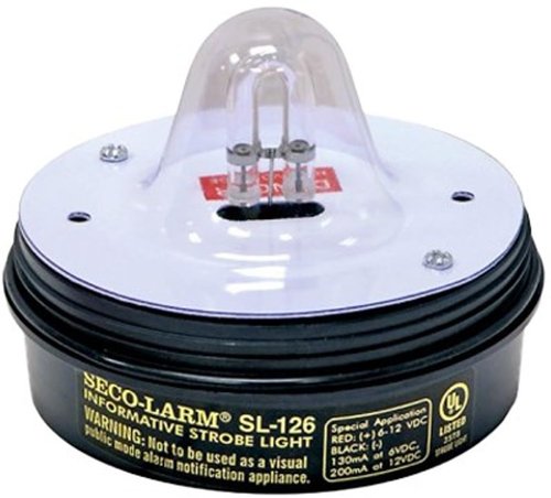 Seco-Larm Enforcer Xenon Strobe Light, 24VDC, Clear Lens (SL-126-A24Q/C)