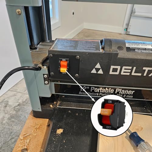 SW7B Aftermarket On-Off Table Saw Switch for Ryobi, Delta 489105-00, 1343758 Toggle Switch