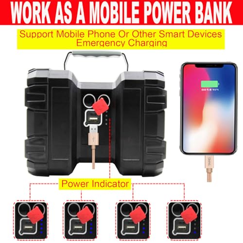 SUYOOULIN Rechargeable Flashlight, LED Spotlight Flashlight 10000mAh 12000LM 20h Ultra-Long Standby 3+4 Lights Modes Waterproof Camping Flashlight£¨35 LEDs£©