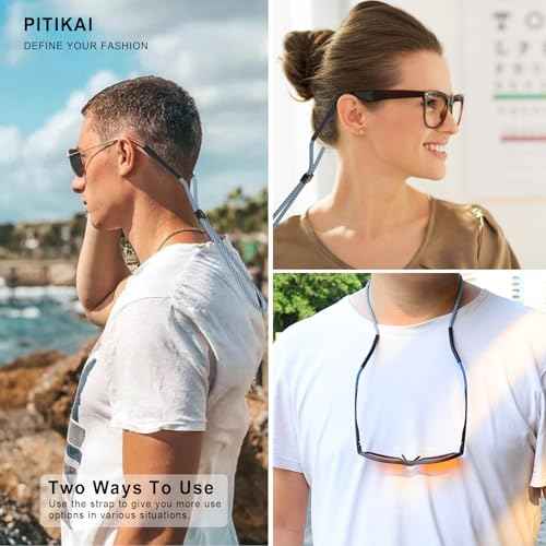 3 Pack Eye Glasses Strap Sunglasses Eyeglasses Holder for Men Women Kid Eyewear Rope String Keeper Lanyard Retainer