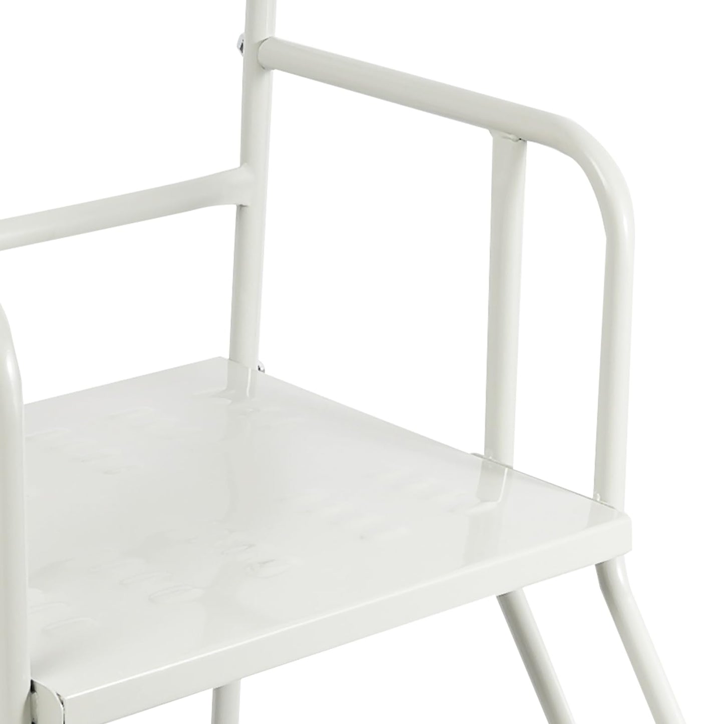 4 Steps Ladder with Wheels, Industrial & Warehouse Rolling Stairs 39.4IN top Step Height Ladder Systems with Stair Edge Protector, 880 lbs Capacity