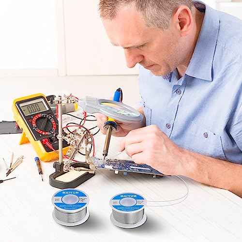 63-37 Tin Lead Rosin Core Solder Wire for Electrical Soldering (0.8mm 50g)