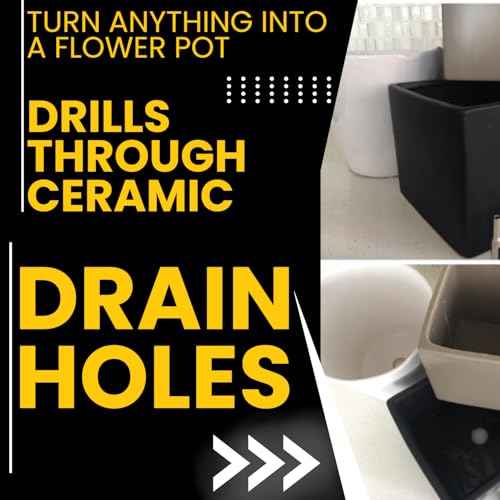 Drilax 1 Inch Diamond Drill Bit | Triple-Coated for Granite, Quartz Countertops & Ceramic, Porcelain Tiles | Glass & Stone Core Drill Bit