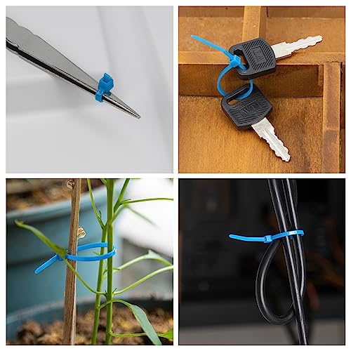 Armpow 12 Inch Black Zip Ties 1000 PCS Heavy Duty Nylon Cable Ties Indoor Outdoor
