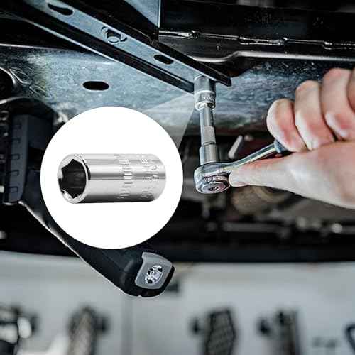 YXQ 8mm Sockets, 6 Point 1/4 Inch Drive Shallow Socket Set, 12Pcs