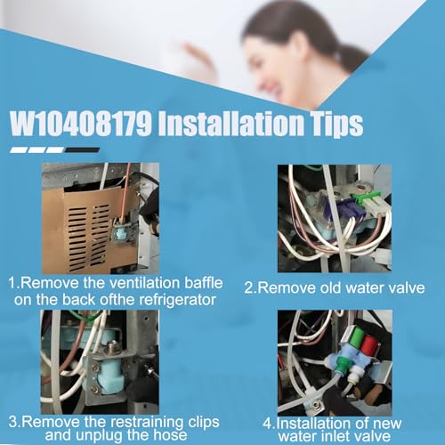 Whirlpool W10408179 Refrigerator Water Inlet Valve with 3 Ports