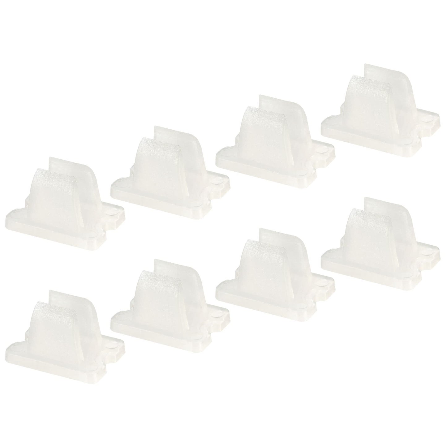 MECCANIXITY LED Neon Mounting Clips Holder Mounting Bracket Support Fixing Clamps Fit 6mm Silicone LED Neon Strip Lighting, Pack of 50