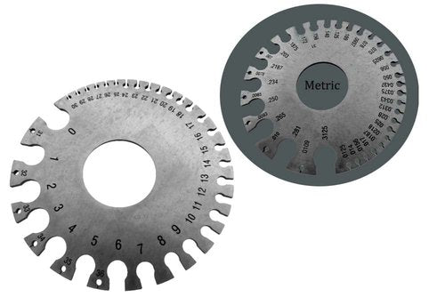 PRECISE 3.5" (8.9 cm) Gauge for Sheet & Plate Iron and Steel | Dual U.S. Standard & mm Measurements | Stainless Steel Construction | Includes Vinyl Sleeve