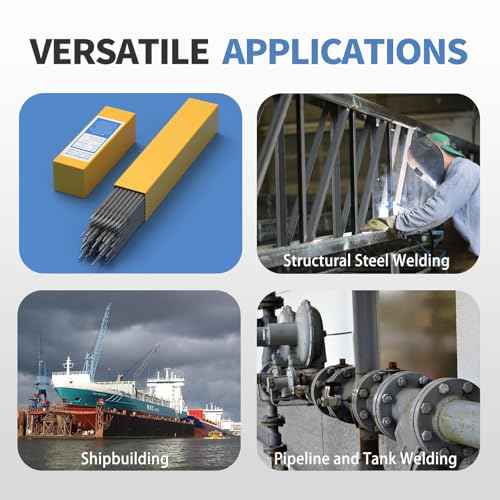 E6013 Welding Rod 3/32" 4.4LB Carbon Steel Stick Electrodes ? Easy Arc Start Welder Rods for Beginners and Pros ? Smooth Beads, Strong Performance for Welding Jobs