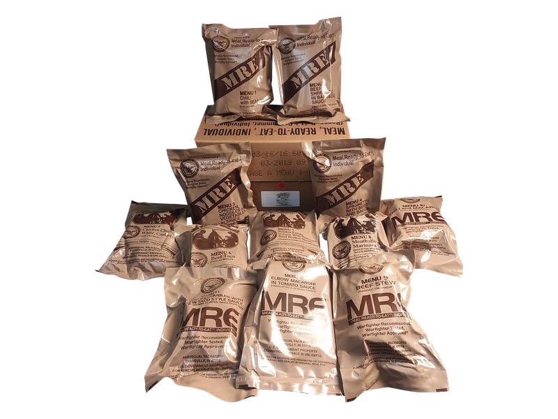 Military Surplus MRE Meals Ready to Eat - 12 Pack, Inspection 2025/2026
