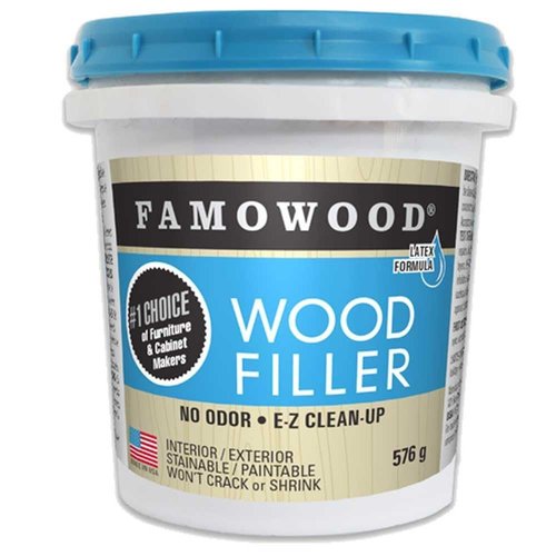 FamoWood 40022144 Latex Wood Filler - Pint, White