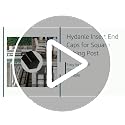 Hydanle 4 Pack 3 inch Square Plastic End Caps for Square Tubing, 75mm x 75mm, Model 3 x 3 inch