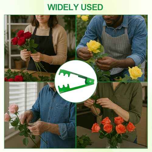 2PCS Rose Thorn Stripper Tool Thorn Remover for Roses Durable Iron Floral Stem for Removing Thorns and Leave Flower Stem Cutter