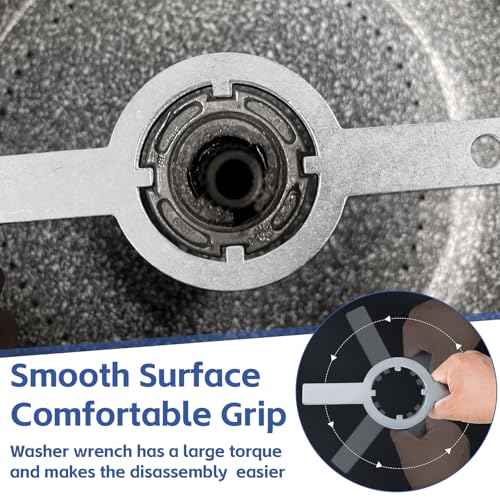 Spanner Wrench for Kenmore for Whirlpool Washer Steel 21366 Wrench Spanner Tub Nut Tool for Washer Machine Repair & Maintenance