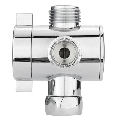 HapGlan 3-Way T-adapter Diverter Adapter Adjustable Shower for Head Arm Mounted Diverter Adapter Bathroom Hardware Accessory