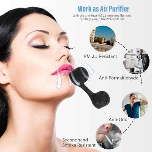 100 Pieces Nose Plug Filter Disposable Nose Dust Filters Bulk Sponge Nostril Filters for Spray Tanning Welding Dust Allergies DustConstruction Areas (Black)