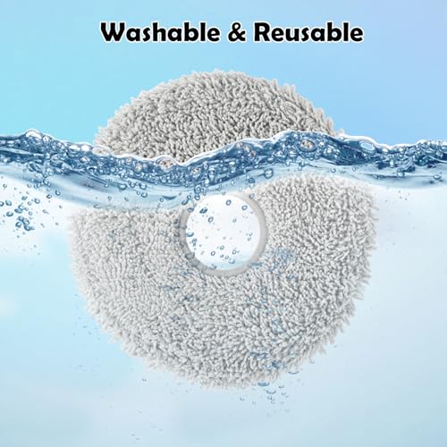 VIEWALL 8 Pack Reusable Mop Pads for Dreame L10s/L40/LX/X50 Ultra (X40 Mop Cloth) – Ultra-Fine Microfiber