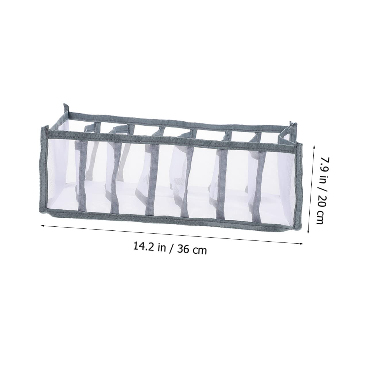 Cabilock Mesh Clothes Drawer Organizer Multi Jeans Compartment Storage for Closet Capacity Practical Design for Clothing Socks and Sundries and Space Saving