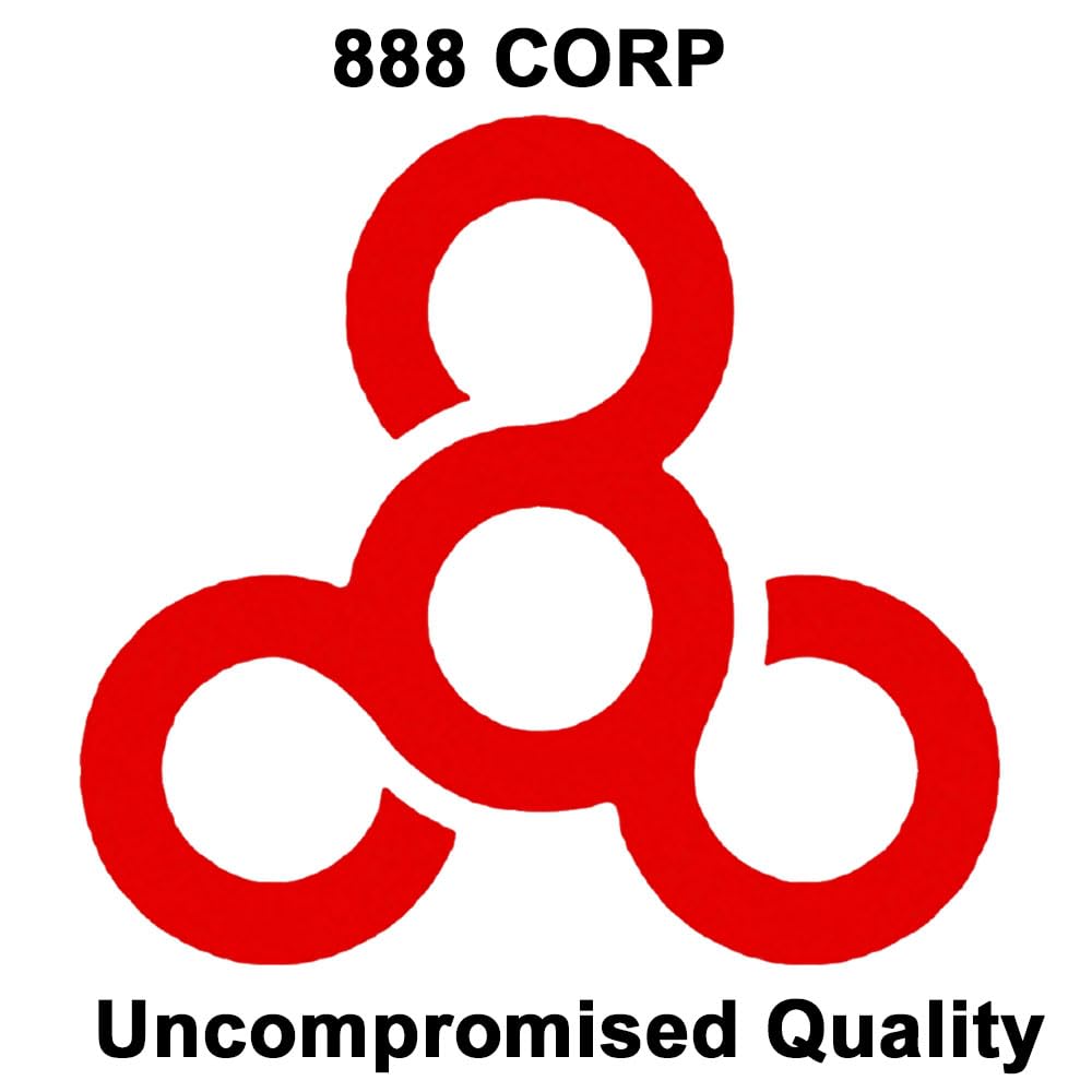888 Corp Black Self Adhesive Felt Bumpers 1/2" Diameter and 1/8" Thick (48 Pack), Round
