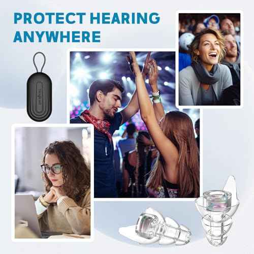 Hearprotek Hi-Fi Spirit Concert Ear Plugs, High Fidelity Silicone Music Earplugs for Concerts, Noise Reduction, Hearing Protection, Motorcycle, Musicians, Rave, Dj, Tinnitus Relief (Medium Size)