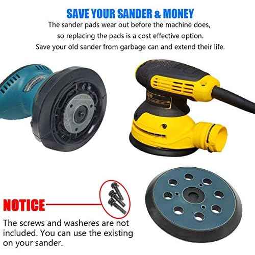 5 Inch Replacement Pad for Dewalt Sanders DW4388,DW423,D26451,D26453 Random Orbit Sander Accesories