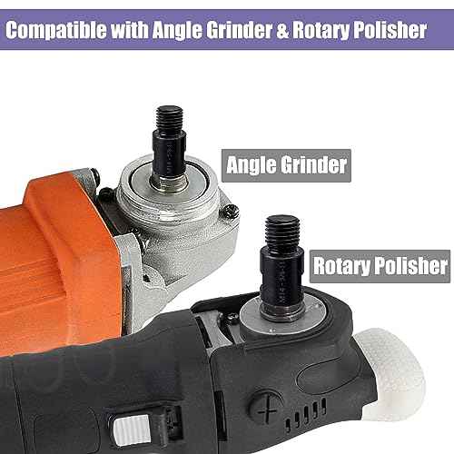 Yakamoz 2Pcs Angle Grinder Attachment M14 Female to 5/8"-11 Male Adapter Rotary Polisher M14 to 5/8"-11 Adaptor Converter Connecting Tool