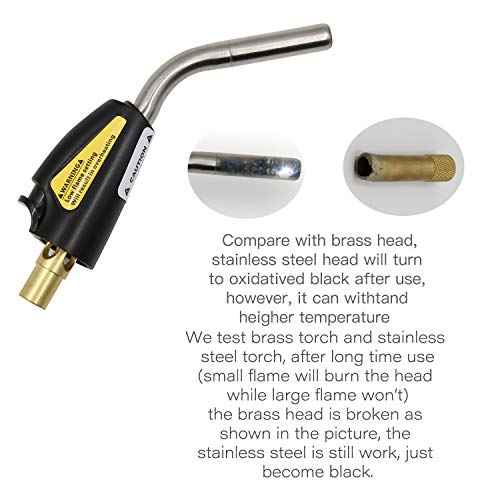 Welding Torch Fueled By 20 lb Propane With Type 1 Valve, OPD Valve