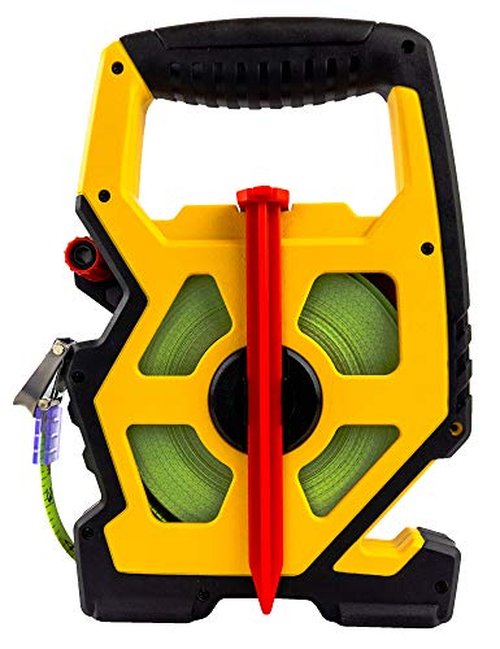 Komelon N9100 Open Reel Steel Tape Measure, 100-Feet, Yellow