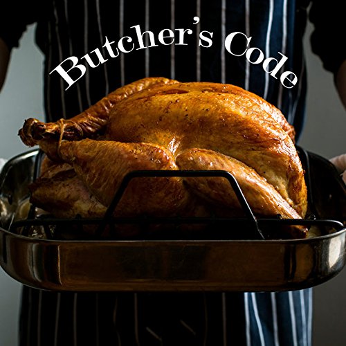 Butchers Code Rotisserie Cooking Ties – 50 Heat-Safe Cotton Elastic Loops | Trussing Twine for Chicken, Turkey, Meat, Roast, Grill, Oven Use
