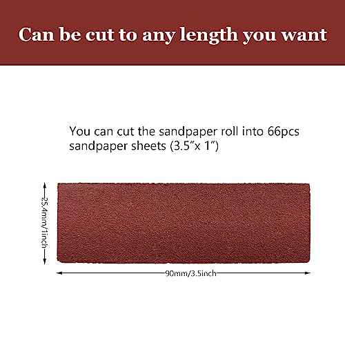 Mini Sander for Small Wood Projects Plus Hook and Loop Sandpaper Roll (1''x20'), Micro Sander Kit Tool Craft Sander for Crafting, Sanding, Tight Space, Precision Finger Detail Sander (240 Grit)