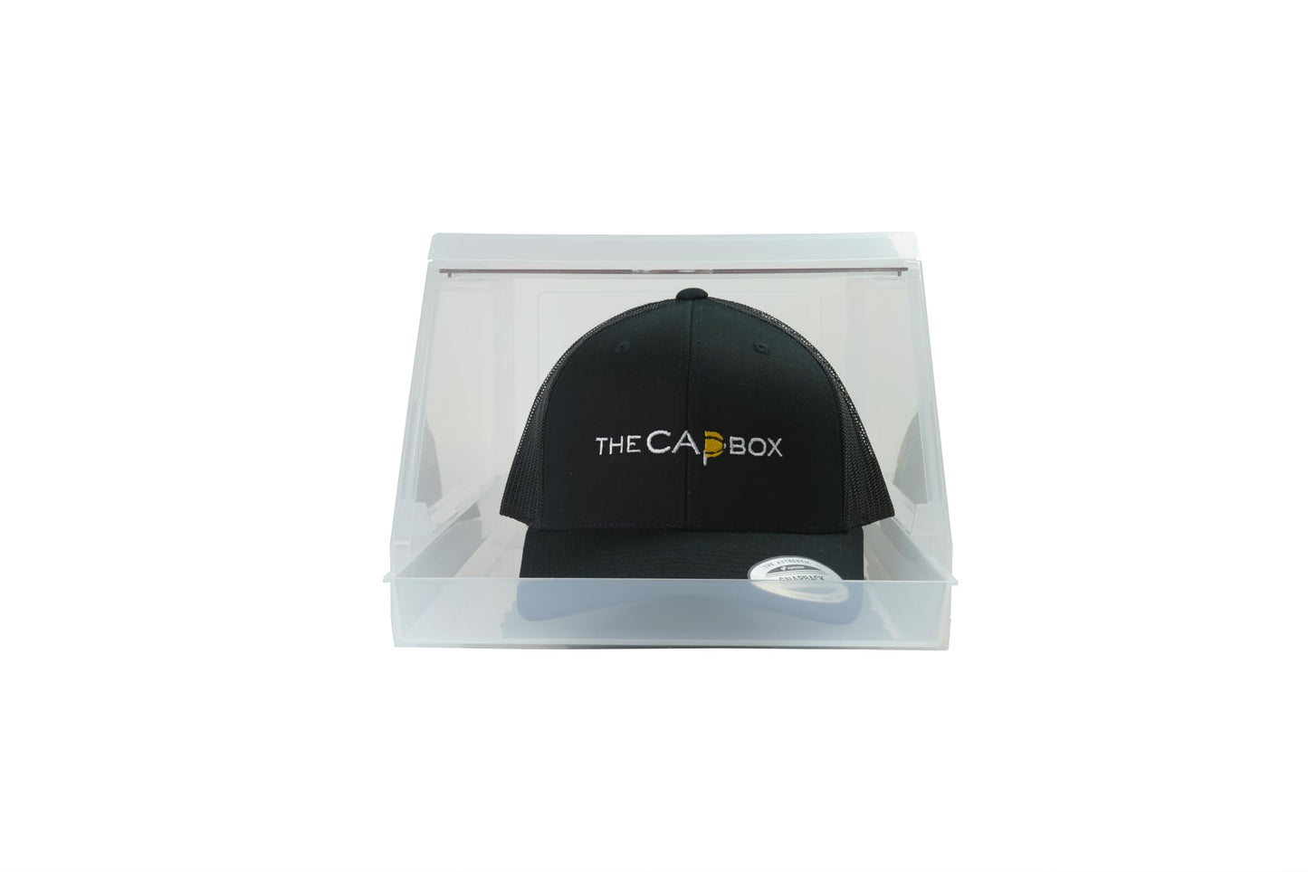 The CapBox 2.0 (2 Pack Clear) Hat Organizer for Baseball Caps, Stackable Sliding Tray Hat Rack & Hat Holder Hat Hanger Cap Storage Container 2 Yr. Warranty Anti Tilting & Tray Stopper (Clear)