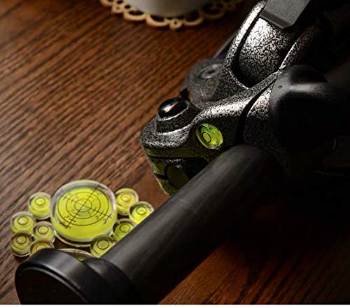 6-Pack Bubble Spirit Level Set 32x7mm Circular Levels for RV Trailer Tripod Phonograph