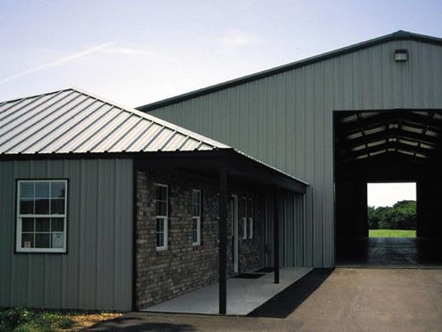 Metal Roofing & Siding Panels Galvanized Steel Versatile, Durable Used for Garages, Shed, Fencing, Homes, and More 3 ft. Wide High Profile (25, 8 ft.)