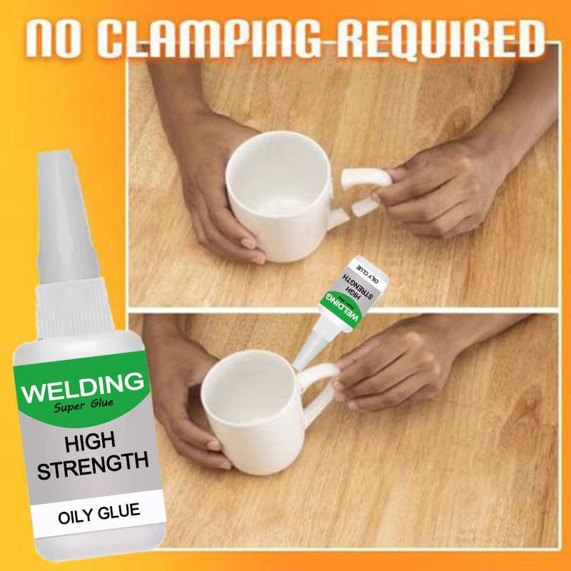 150ML Welding High-Strength Oily Glue, Jue-Fish Multifunctional Glue, Universal Super Glue, Instant Bonding, Strong Adhesion, Repairs Last Long Time for Metal, Wood, Ceramics,Leather, Glass (3PCS)