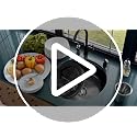 Black 3-Inch Rubber Garbage Disposal Splash Guard - Universal Sink Baffle Cover