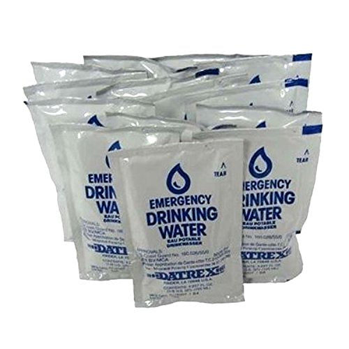 Datrex Emergency Water Pack 4.2 Fl Oz - 18 Sachets, 3-Day Survival Supply