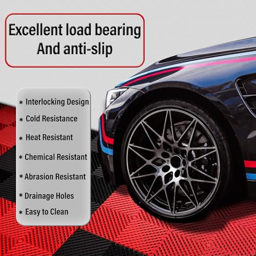 Brand HTWELL Special Accessories£ºTransition Edge Kit,Only fit HTWELL Interlocking Garage Floor Tiles, Not with Other Brands£¨12 Male_Edges,Black£©