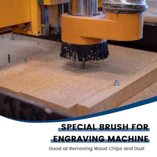 CNC Vacuum Brush, 1m x 70mm Nylon Dust Shoe Brush, Vacuum Cleaner Engraving Machine Dust Cover for CNC Router, Spindle Motor Milling Machine (Black)