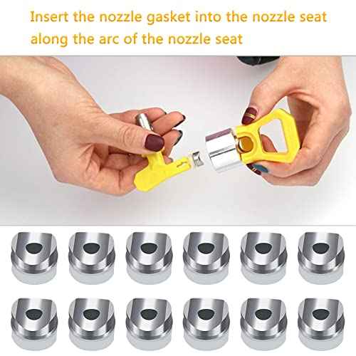 Airless Sprayer Replacement One Seal Tip Gasket Compatible with Graco RAC Seals 246453 (6 Pcs)