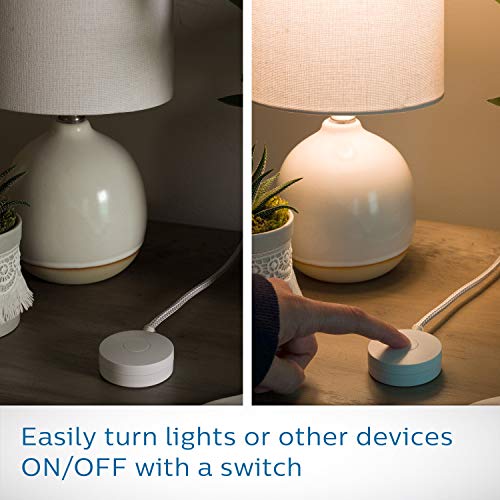 Philips 6 Ft Grounded On/Off Switch with Braided Cord - Tabletop, Wall Mountable
