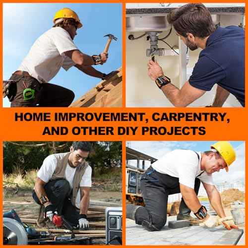 Magnetic Wristband for Tools (2-Pack) - Tool Belt for Men & Women - Heavy Duty 20-Magnet for Hands-Free DIY & Construction, Holds Screws, Nails, Bits - Ideal Gift for Handyman, Husband, Dad, Grandpa