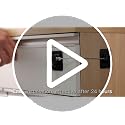 Black 4 Pack Refrigerator Locks with Keys - Baby Proof Cabinet & Appliance Lock Set