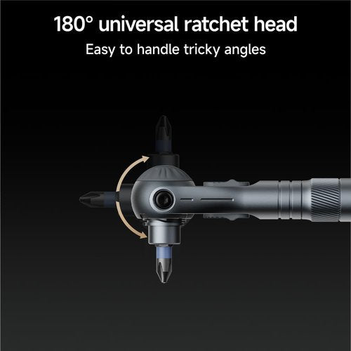 ATuMan 40 in 1 Ratchet Screwdriver Set with Detachable Handle, 180° Ratchet Head, 45-Tooth Mechanism, Magnetic Tool Kit with Case for Computer, Electronics Repair, Ideal for Home, DIY, and Maintenance