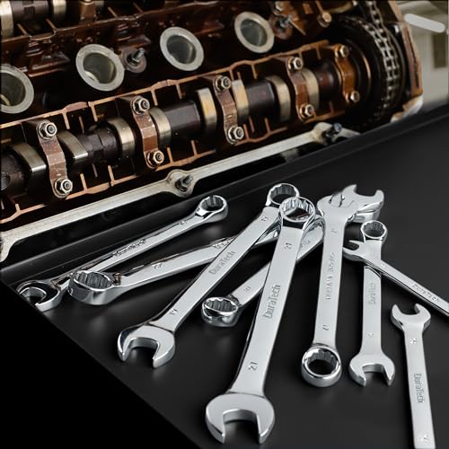 DURATECH 21mm Combination Wrench, Metric, CR-V Constructed with Mirror Polish, 12-Point, 15-Degree Offset