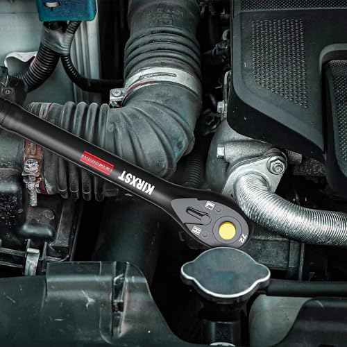 3/8" Drive Ratchet, 72-Tooth Ratchet Handle, 9 Inch Quick Release Reversible Ratchet Wrench, CR-V Steel, Mechanical Maintenance, Automobile and Motorcycle Repair