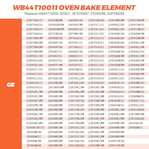 Beaquicy WB44T10011 Oven Bake Element Replacement for GE/Kenmore – 3410W 220V, 16.5" Long