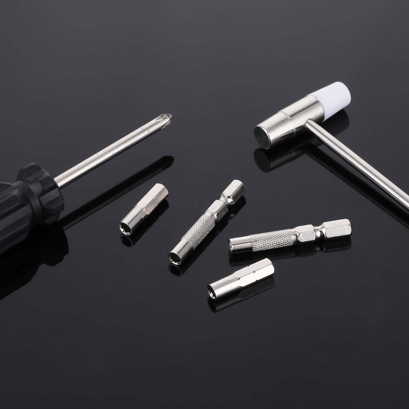8Pcs 1/4 to 4mm Bit Adapter, Hex Screw Driver Bits Adapter Magnetic 1/4 to 4mm Drill Extension Bit Holder for Precision Bits Set
